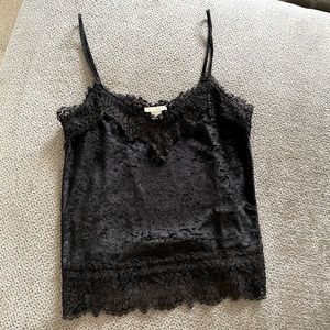 H&M Lacy Black Tank Top